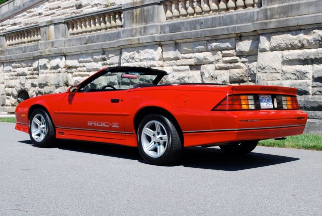 1990 Red Chevrolet Camaro Convertible
