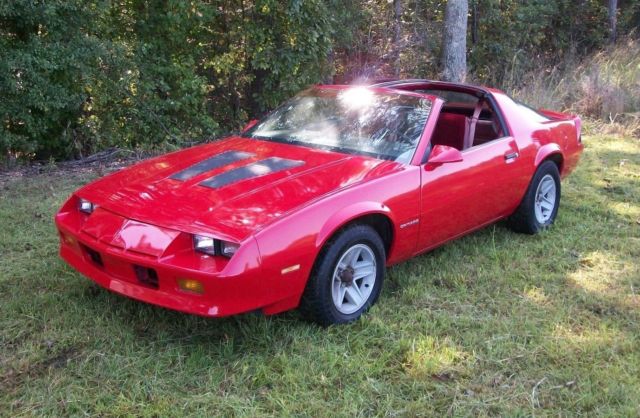 1987 Red Chevrolet Camaro Coupe