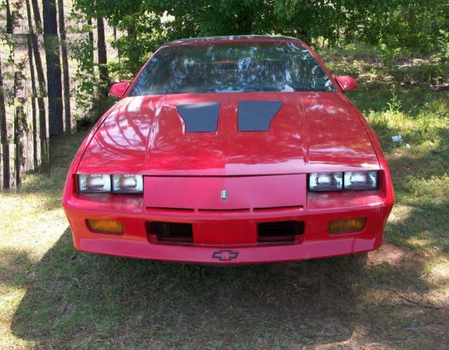 1987 Red Chevrolet Camaro Coupe
