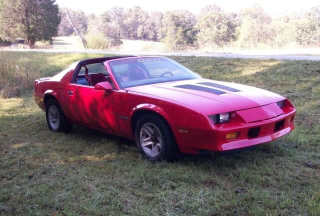 1987 Red Chevrolet Camaro Coupe