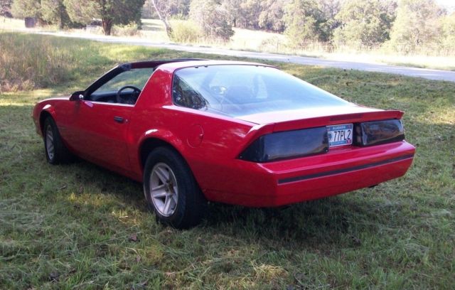1987 Red Chevrolet Camaro Coupe