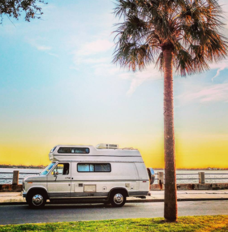 1991 Tan Ford E-Series Van Van Camper