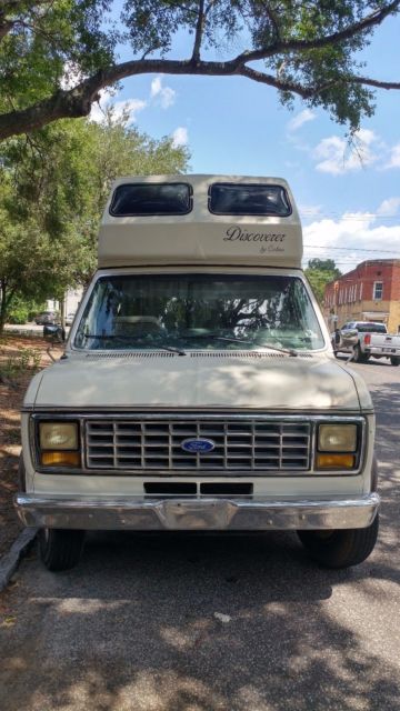 1991 Tan Ford E-Series Van Van Camper