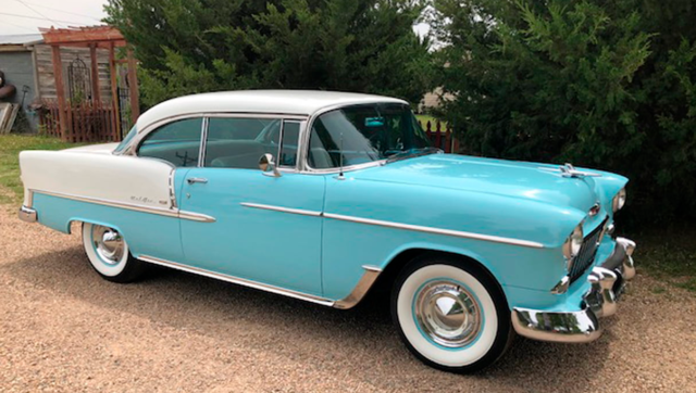 1955 Blue/White Chevrolet Bel Air