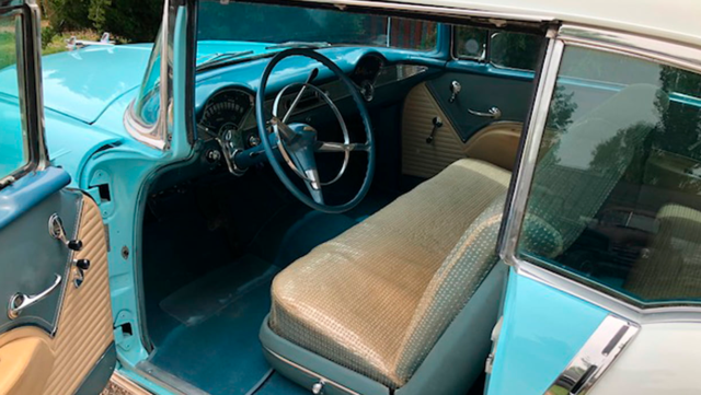 1955 Blue/White Chevrolet Bel Air