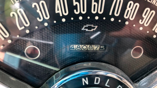 1955 Blue/White Chevrolet Bel Air