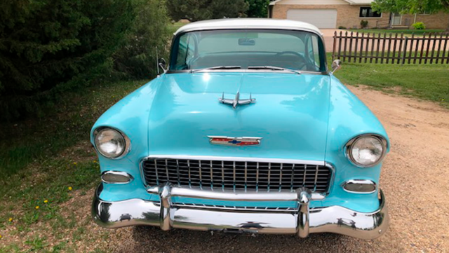 1955 Blue/White Chevrolet Bel Air