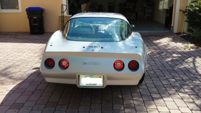 1980 Silver Chevrolet Corvette Coupe