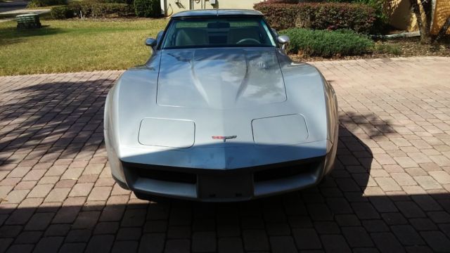 1980 Silver Chevrolet Corvette Coupe