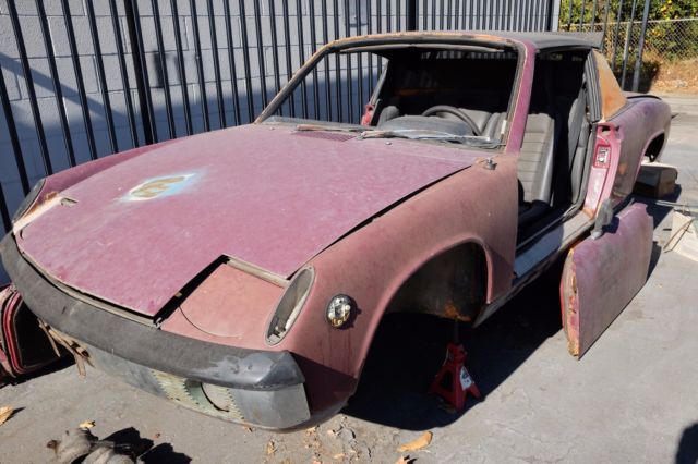 1972 Maroon / Orange Porsche 914 Coupe
