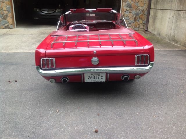 1966 Red Ford Mustang Convertible