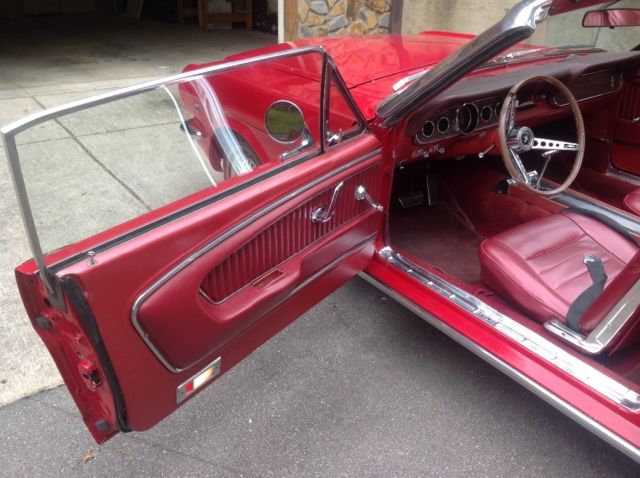 1966 Red Ford Mustang Convertible