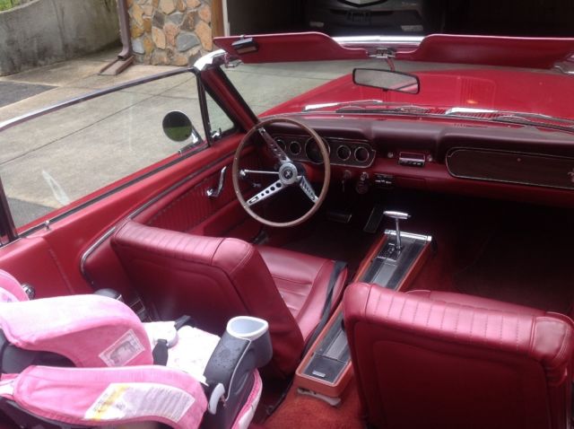 1966 Red Ford Mustang Convertible