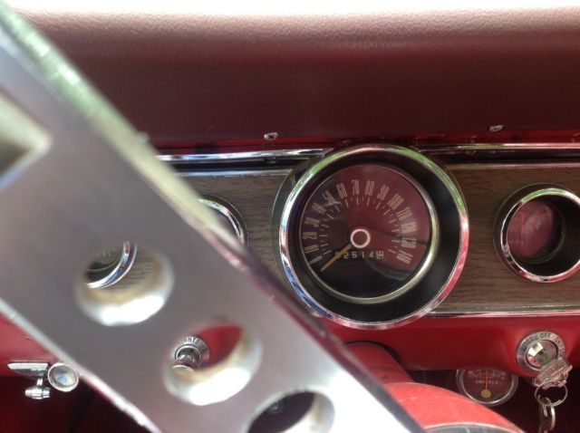 1966 Red Ford Mustang Convertible