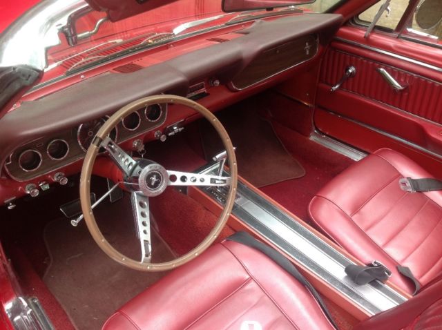 1966 Red Ford Mustang Convertible
