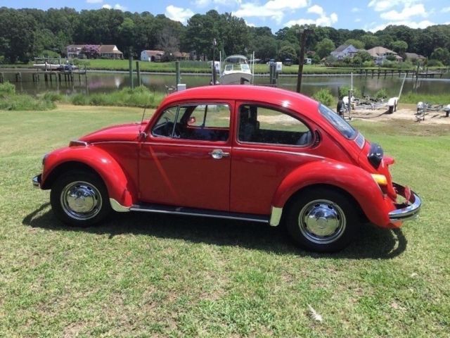 1973 Red Volkswagen Beetle - Classic Sedan