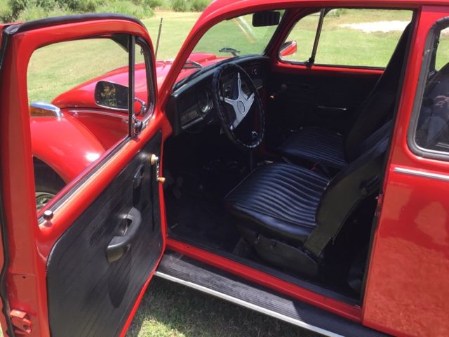 1973 Red Volkswagen Beetle - Classic Sedan
