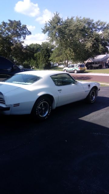 1974 White Pontiac Trans Am Coupe