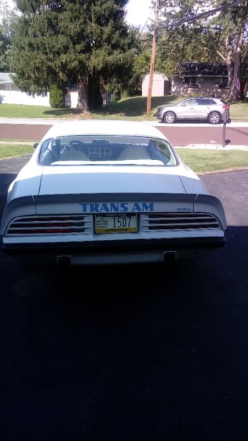1974 White Pontiac Trans Am Coupe