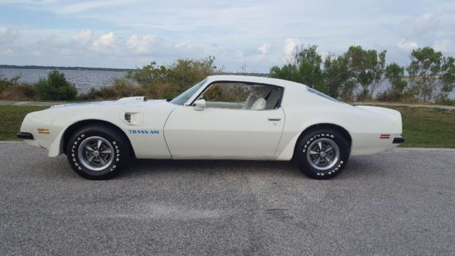1974 White Pontiac Trans Am Coupe