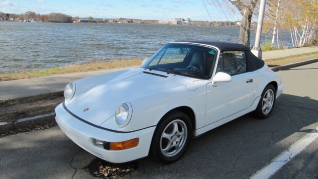 1993 White Porsche 911 Convertible