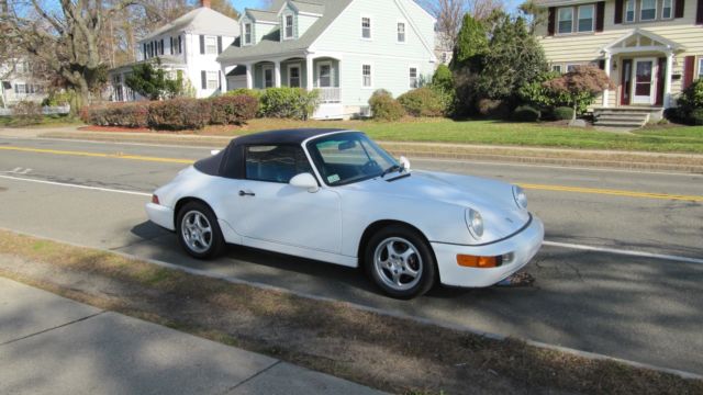 1993 White Porsche 911 Convertible