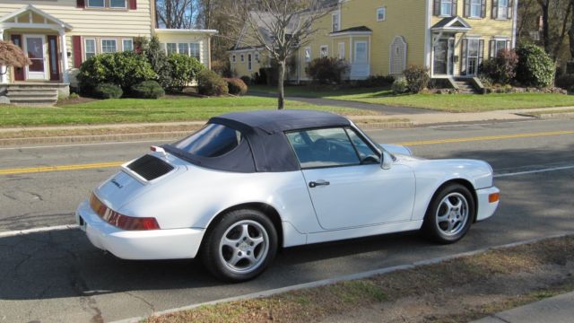 1993 White Porsche 911 Convertible