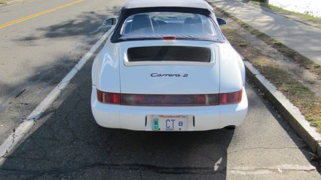 1993 White Porsche 911 Convertible