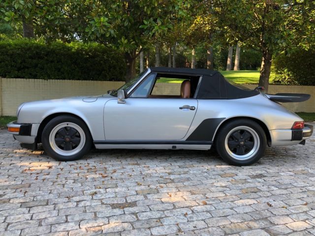 1986 Red Porsche 911 Convertible