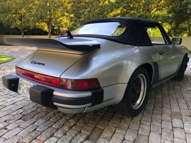 1986 Red Porsche 911 Convertible