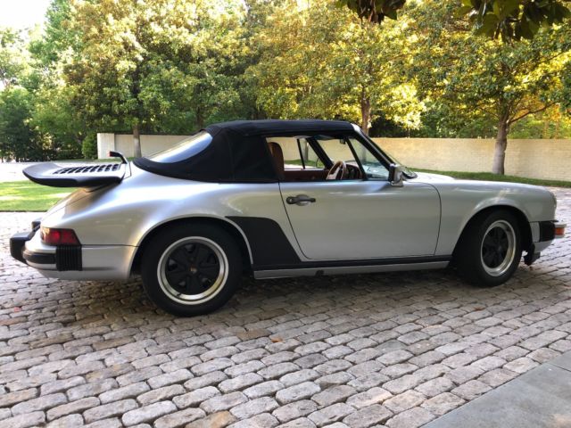 1986 Red Porsche 911 Convertible