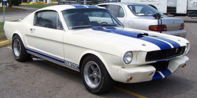 1965 White Ford Mustang Fastback