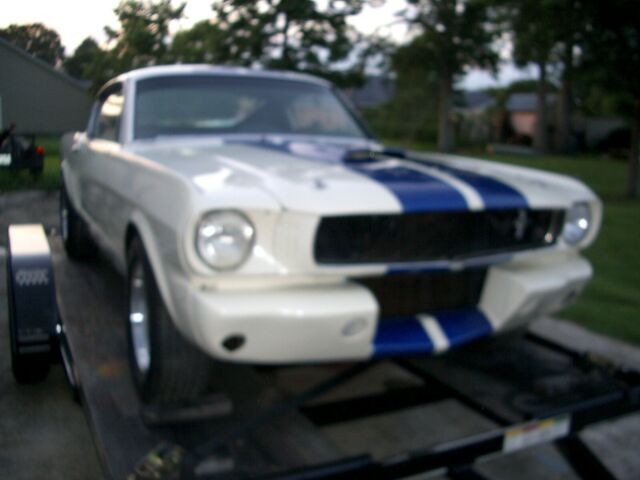 1965 White Ford Mustang Fastback