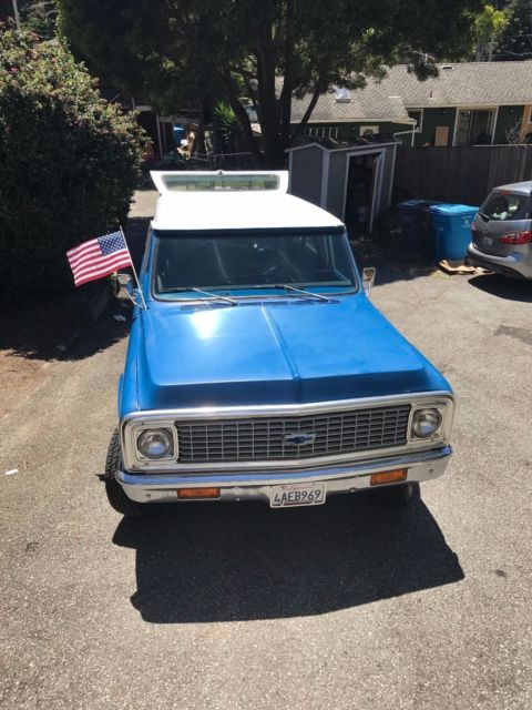 1972 Blue Chevrolet Blazer