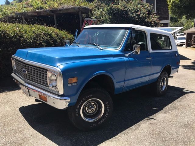 1972 Blue Chevrolet Blazer