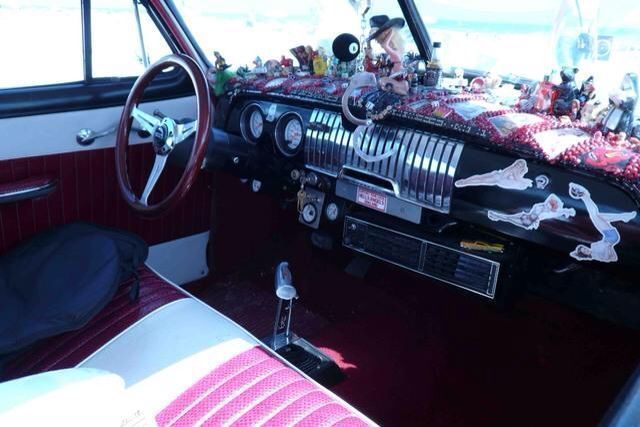 1951 Red & Yellow Flames on black Chevrolet Styleline Deluxe Coupe