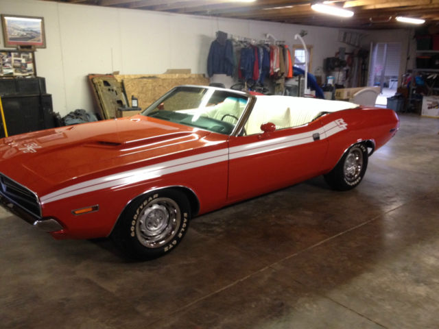 1971 Orange Dodge Challenger CONVERTIBLE