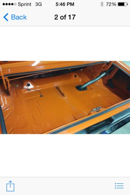 1971 Orange Dodge Challenger CONVERTIBLE