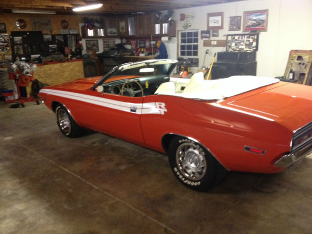 1971 Orange Dodge Challenger CONVERTIBLE