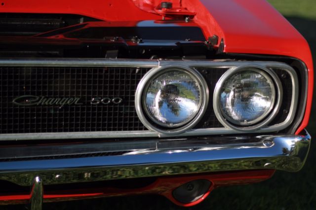 1969 Orange Dodge Charger Coupe