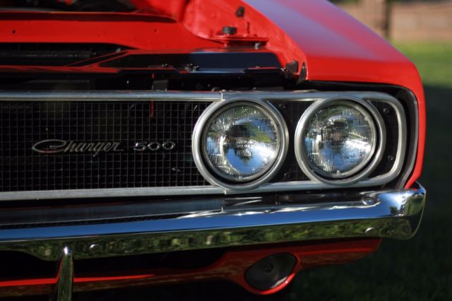 1969 Orange Dodge Charger Coupe