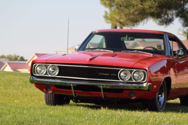 1969 Orange Dodge Charger Coupe