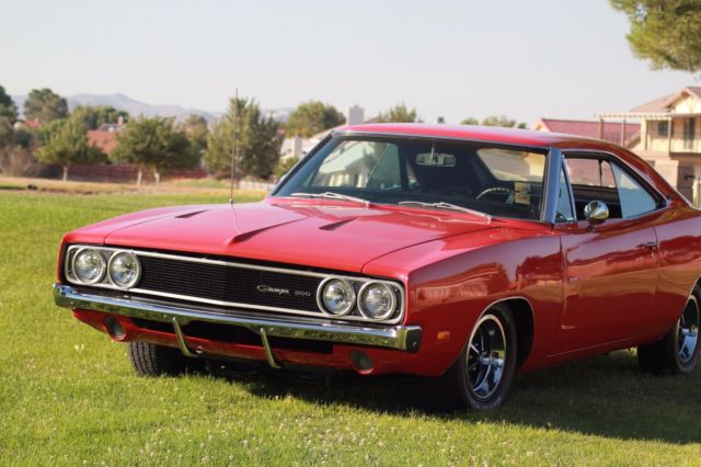 1969 Orange Dodge Charger Coupe