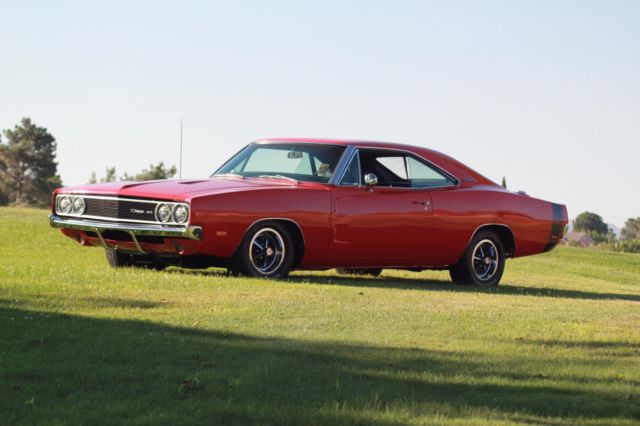 1969 Orange Dodge Charger Coupe
