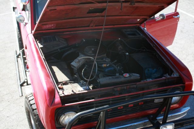 1967 Red Ford Bronco
