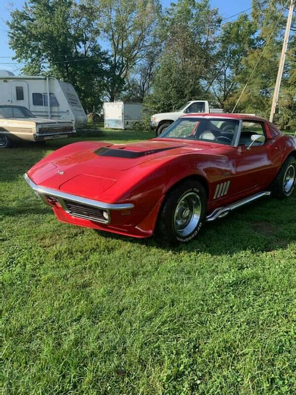 1969 Red Chevrolet Corvette Coupe