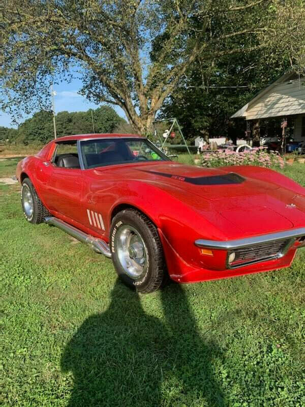 1969 Red Chevrolet Corvette Coupe