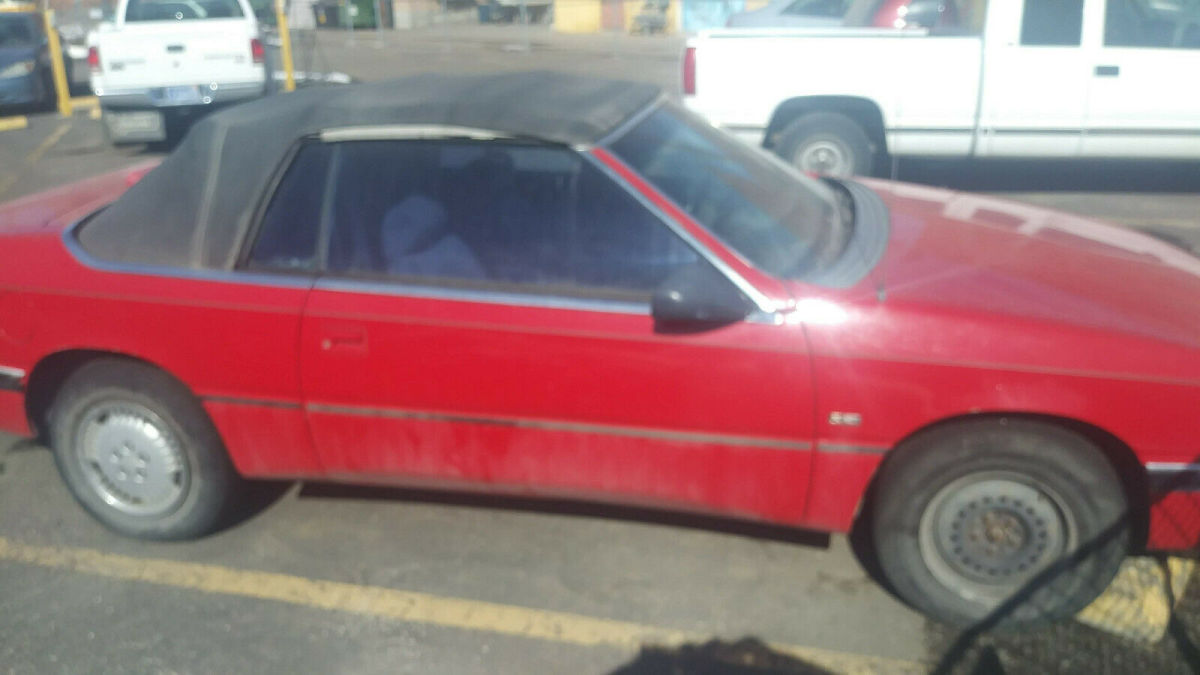 1992 Red Chrysler LeBaron Coupe