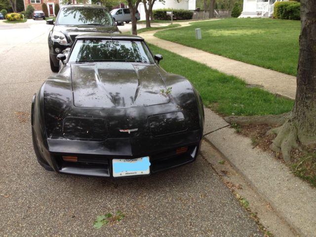1980 BLACK Chevrolet Corvette Coupe