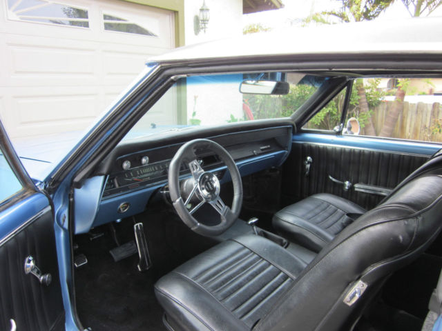 1967 Blue Chevrolet Chevelle two door HT